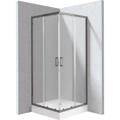 Square shower cabin with shower tray 90x90 cm