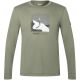 Men's long-sleeve shirt SUPER.NATURAL M Almost Done LS, green