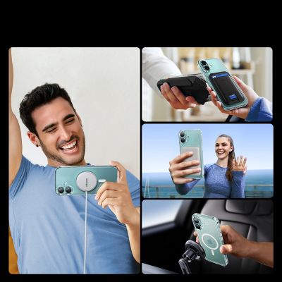 4. Ugreen Classy Clear Magnetic Case with MagSafe for iPhone 16 Plus - Clear