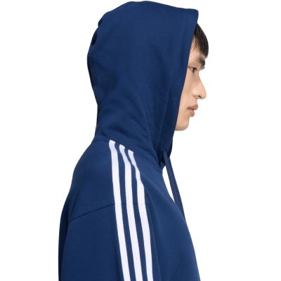 5. Men's adidas Essentials 3-Stripes French Terry Hoodie Navy Blue KY4203