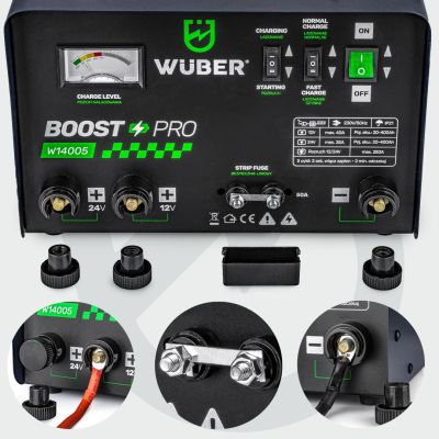 12. Battery Charger with Jump Starter 40 A 12 V/24 V W14005 WUBER