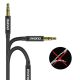 6. Dudao L12S AUX cable mini jack 3.5mm 1m 3-pole stereo - black
