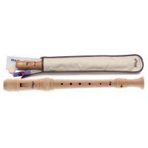 Stagg REC3 GER - maple recorder with case