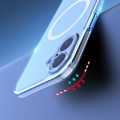 9. Dux Ducis Clin Mag Case for iPhone 17 Compatible with MagSafe - Transparent