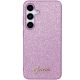 3. Guess Glitter Script case for Samsung Galaxy S24+ - purple
