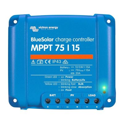 2. Victron BlueSolar MPPT 75/15 PV Charge Controller
