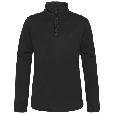 Protest Willowy Jr. Kids' Zip-Up Turtleneck Sweatshirt, Quick-Drying, Black (P3810300/290)