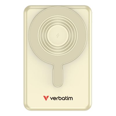 3. Verbatim 32274 Power Bank Lithium Polymer (LiPo) 10000 mAh Wireless Charging Gold