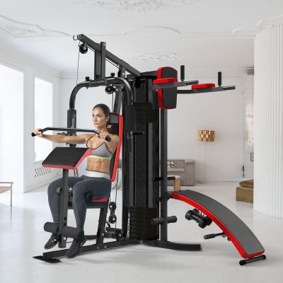 45. Multigym PRO BMG 4700 bench with weight stack 66kg