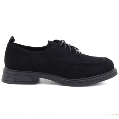 6. Women's black suede shoes Vinceza 62332