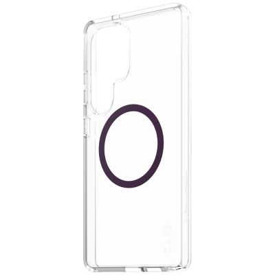 3. CARE by PanzerGlass Flagship Urban Combat Purple QI Case for Samsung Galaxy S25 Ultra - Transparent