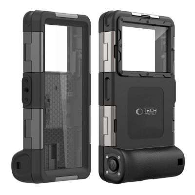 4. Tech-Protect Waterproof Case IPX8 for 4.7-6.7" Smartphones - Black