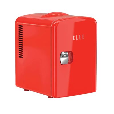 3. ELLE Home ESDAF101RDEU 4L red mini fridge
