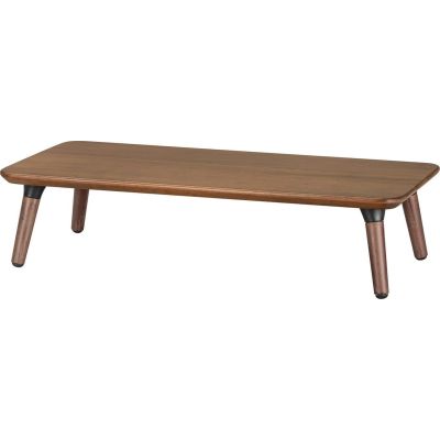 2. Maclean wooden monitor/laptop stand, (500x240x120mm), black walnut, max. 20kg, MC-930