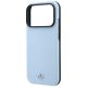 6. Mercedes Leather Semi Wrap Wood Effect MagSafe Case for iPhone 17 Pro Max / 18 Pro Max - Blue