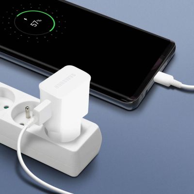 7. Samsung EP-TA200EWE USB-A 15W wall charger with EP-DR140AWE USB-A - USB-C cable (OOB Bulk - replacement packaging) - white