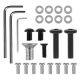 6. ERGO OFFICE MOUNT / HANGER FOR 2 MONITORS, GAS SPRING, 17"-32", 1-10KG, MATTE BLACK, ER-692 B