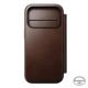 9. Nomad Modern Leather Folio Cell Phone Case 16 cm (6.3") Brown