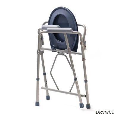 6. Folding toilet chair with adjustable height