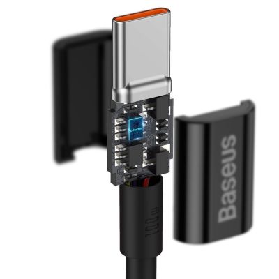 8. Baseus CATYS-C01 USB-C - USB-C PD QC FCP cable 100W 5A 480Mb/s 2m - black