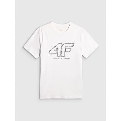 5. Men's regular T-shirt with 4F logo 4FRSS26TTSHM3999-10S