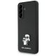 Karl Lagerfeld Saffiano Case w/ K&C Metal Logo for Samsung Galaxy A56 - Black