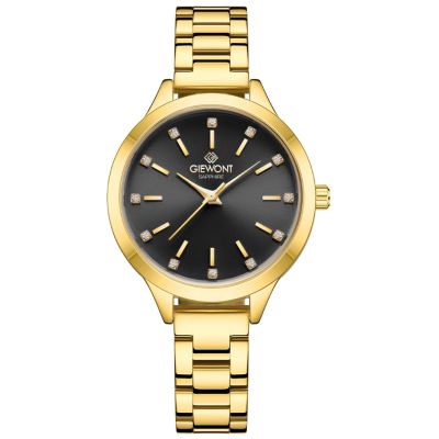 Giewont Sapphire Gold Black Women's Watch GW2720-B3
