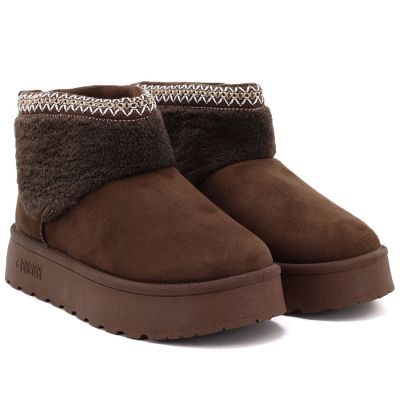 4. Big Star brown waterproof platform snow boots UU274171