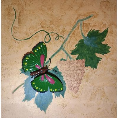 9. DECORATIVE BUTTERFLY 26CM GREEN