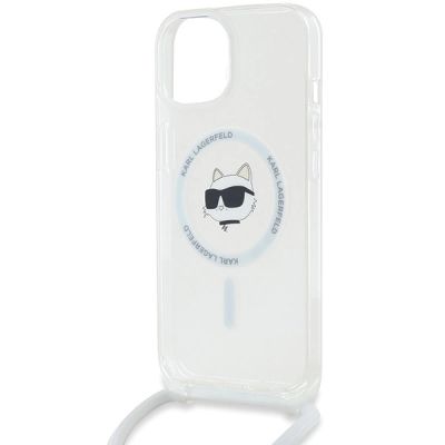5. Karl Lagerfeld IML Choupette Head & Cord MagSafe case for iPhone 13 / 14 / 15 - transparent