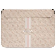 Guess 4G Printed Stripes cover for a 14" laptop - pink