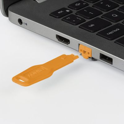 3. Lindy 47898 Port Blocker RJ-45 Port Blocker Orange Acrylonitrile Butadiene Styrene (ABS) 20 pcs.