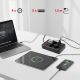 8. MACLEAN POWER STRIP, EXTENSION CORD 4 OUTLETS + 3XUSB, 110-240V AC 50/60HZ, 2.1A MAX 2500W, 1.5M, BLACK MCE392 B