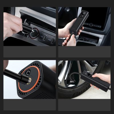 21. Baseus CRCQ000001 Mini Tire Compressor for Cigarette Lighter Socket - Black