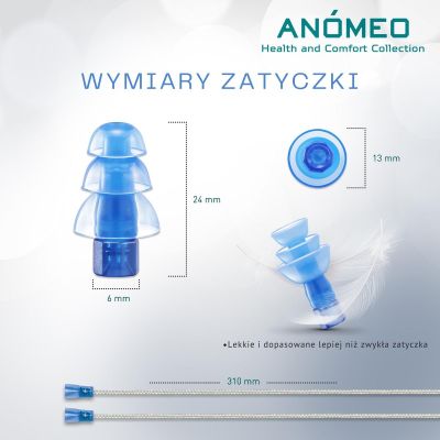 3. ANOMEO SWIMMING EARPLUGS