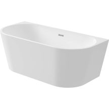 Wall-mounted/freestanding acrylic bathtub - 150 cm