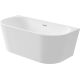 Wall-mounted/freestanding acrylic bathtub - 150 cm