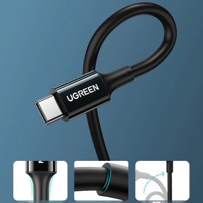 15. Ugreen cable USB Type C (male) to Type C (male) cable 1m white (US300)