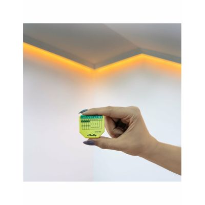 7. Shelly Plus RGBW PM Wireless Green, Yellow