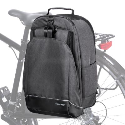 22. Wozinsky bicycle trunk bag, bicycle backpack with frame, 2-in-1, 40l, black (WBB33BK)