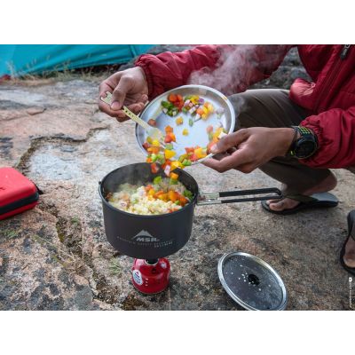 6. MSR 13231 Camping Kitchen Utensil Jar 2.5 L Aluminum, Gray