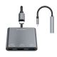 4. Hub Wozinsky WHCH-01 USB-C PD 100W HDMI 4K@30Hz USB-A 10Gbps - gray