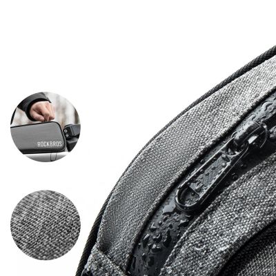 4. Rockbros TL004 ROAD TO SKY 0.7L Waterproof Frame Bike Bag - Gray