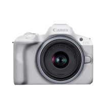 Canon EOS R50, White + RF-S 18-45mm F4.5-6.3 IS STM Kit Mirrorless camera 24.2 MP CMOS 6000 x 4000 px White