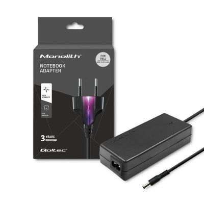 Qoltec 51516.90W power supply for DELL notebook (19.5 V; 4.62 A; 90W; 4.5 mm x 3 mm)