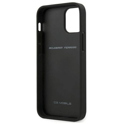 3. Ferrari FESNECHCP12SBK iPhone 12 mini 5.4" black/black hardcase On Track PU Carbon