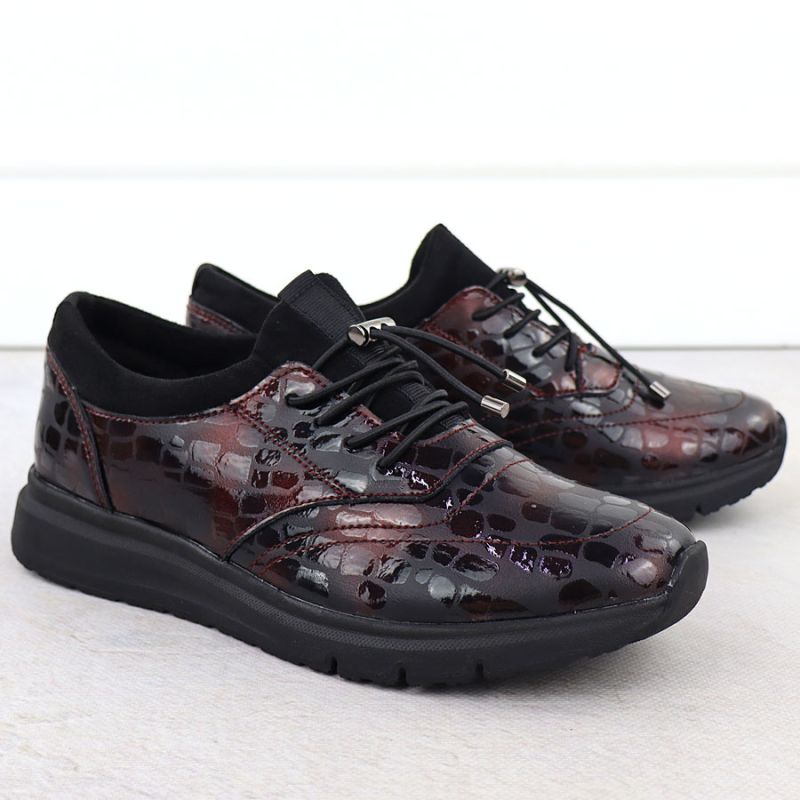6. Filippo W DP7117 PAW646B patent leather shoes