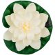 3. SOLAR LAMP WATER LILY 18CM WHITE
