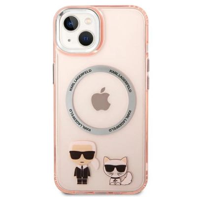 3. Karl Lagerfeld KLHMP14MHKCP iPhone 14 Plus 6.7 "hardcase pink / pink Karl & Choupette Aluminum Magsafe