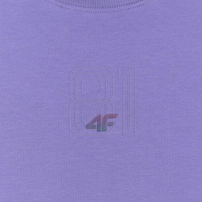 5. Women's T-shirt 4F F2971 purple 4FWAW25TTSHF2971 51S
